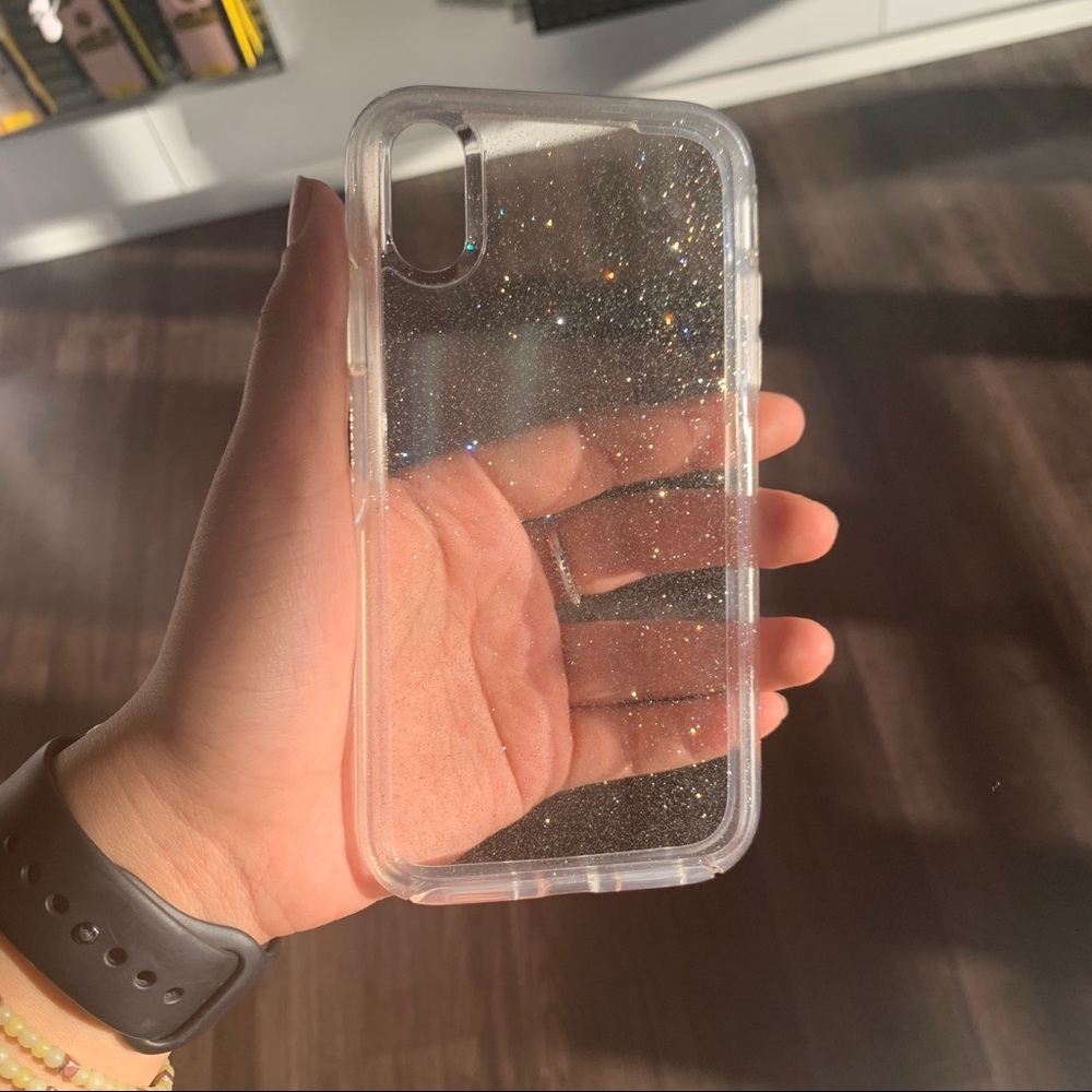 iPhone XR Clear Glitter Otterbox Case